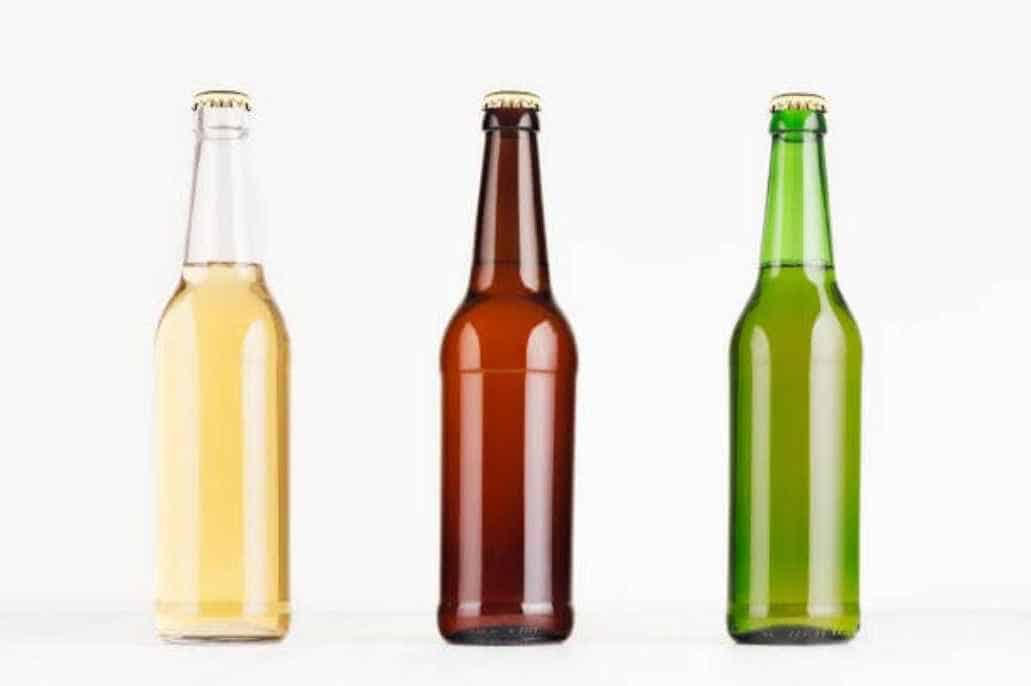 Different Colors of Beer Bottles