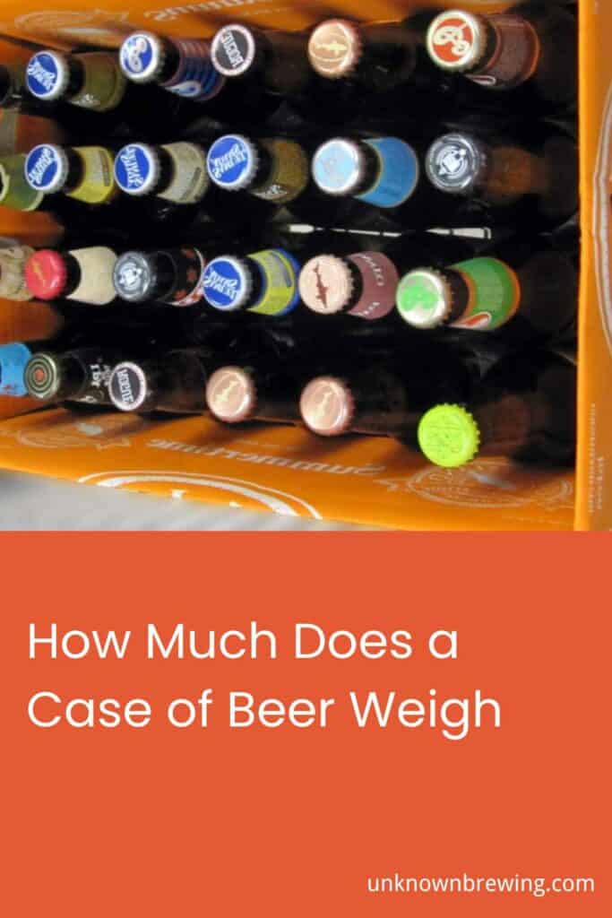 How Much Does a Case of Beer Weigh? (Charts)