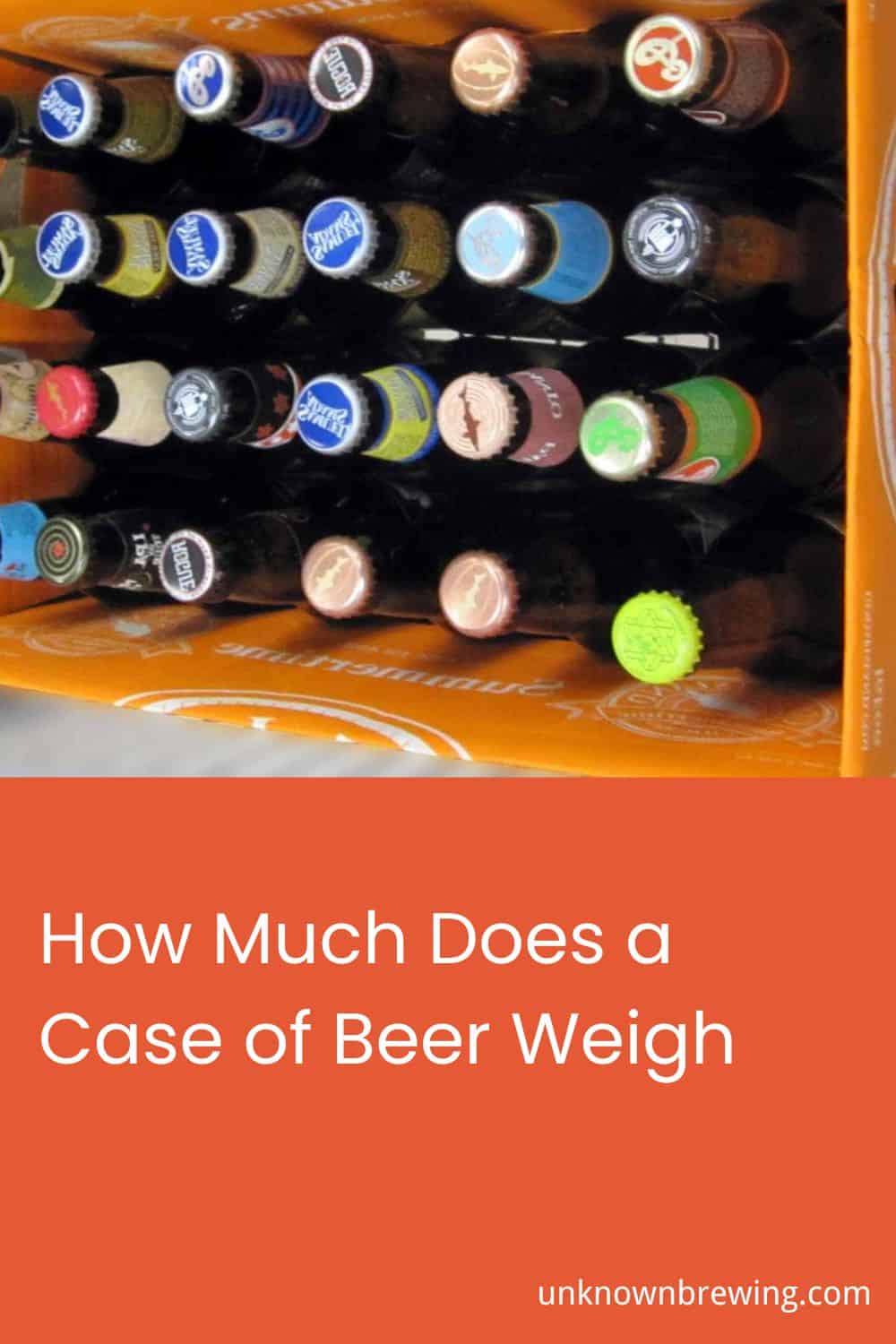 How Much Does A Case Of Beer Weigh