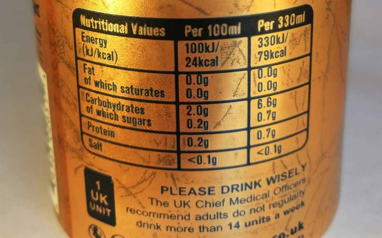 Beer Nutrition Facts How Many Calories