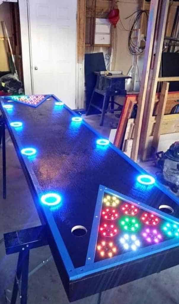 Customized Beer Pong Table (With Lights)