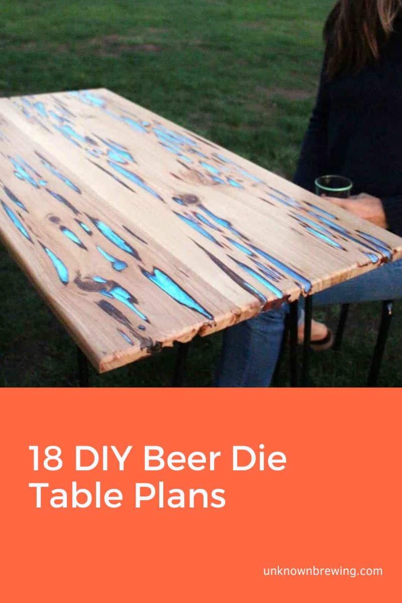 DIY Beer Die Tables