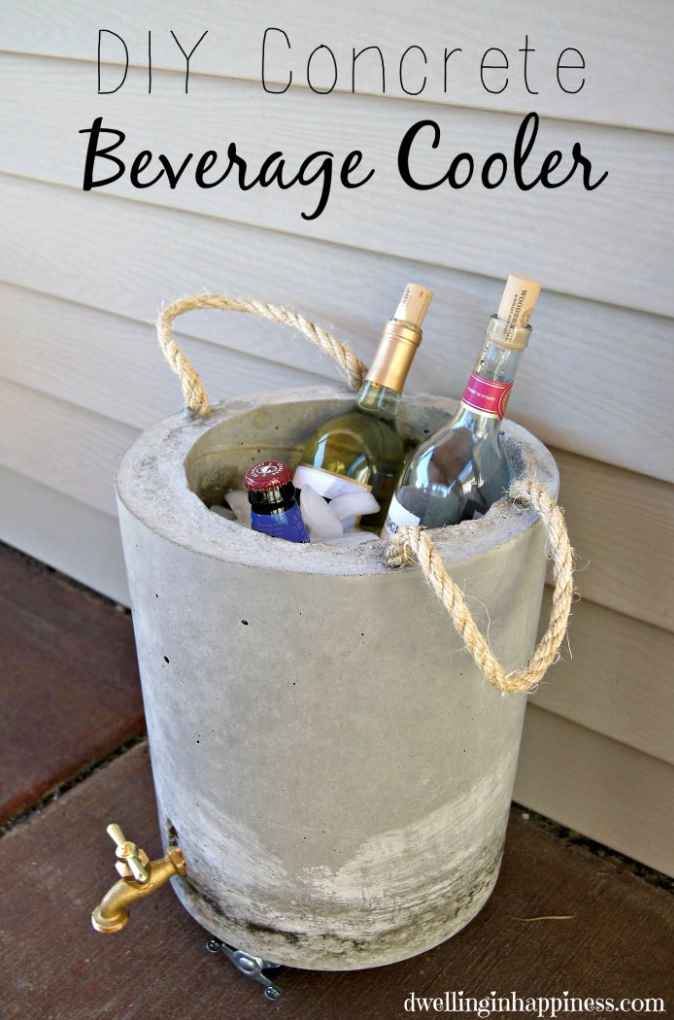 Dwelling in Happiness' Concrete Beer Cooler