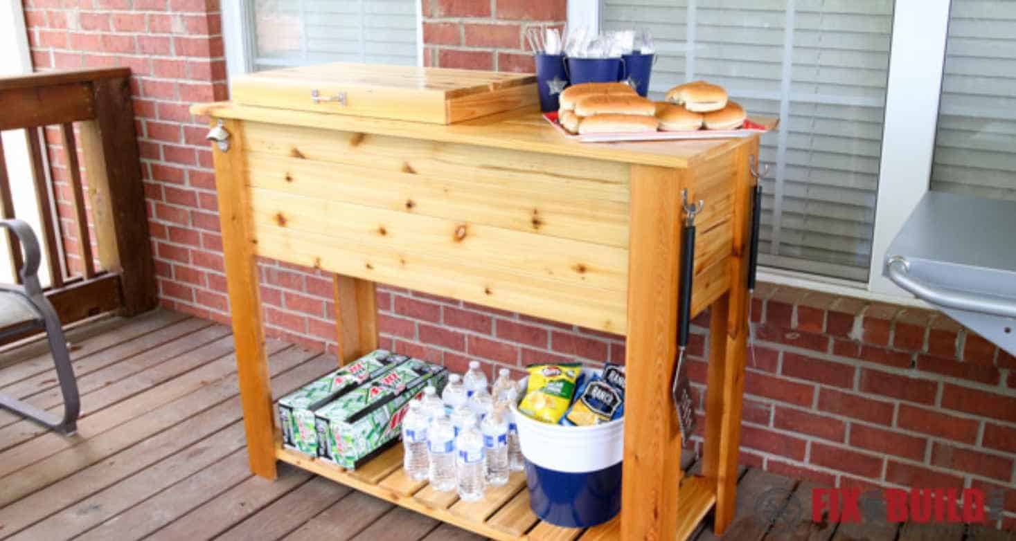 Fix This Build That's Patio Beer Cooler and Grill Cart
