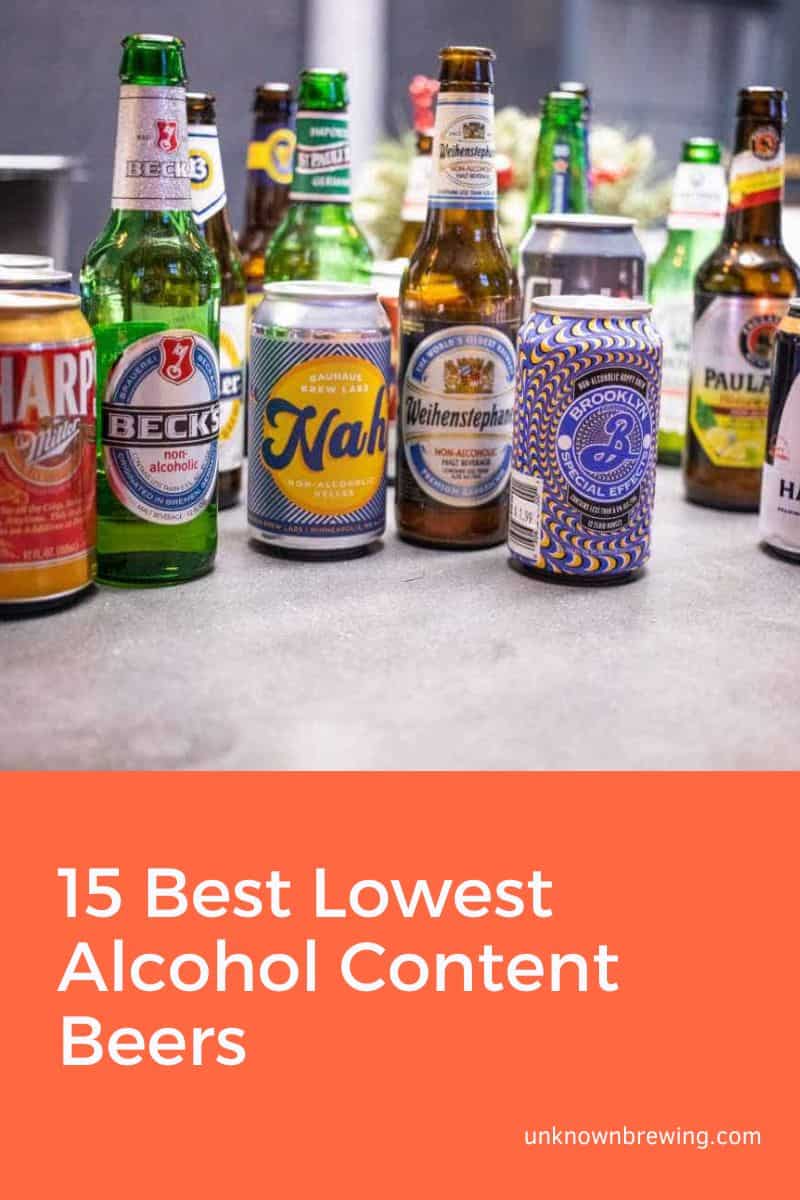 lowest Alcohol Content Beers