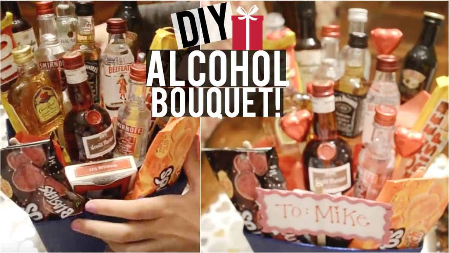 DIY Alcohol & Candy Bouquet