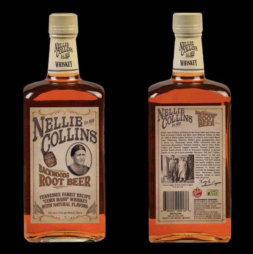 Nellie Collins Backwoods Root Beer Whiskey