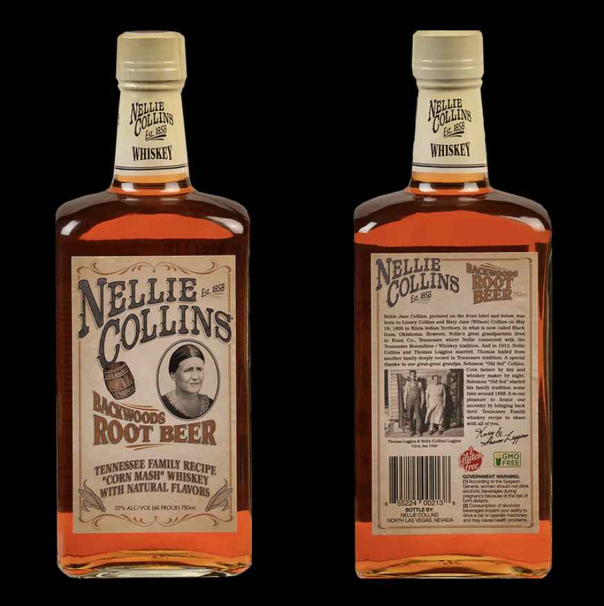 Nellie Collins Backwoods Root Beer Whiskey