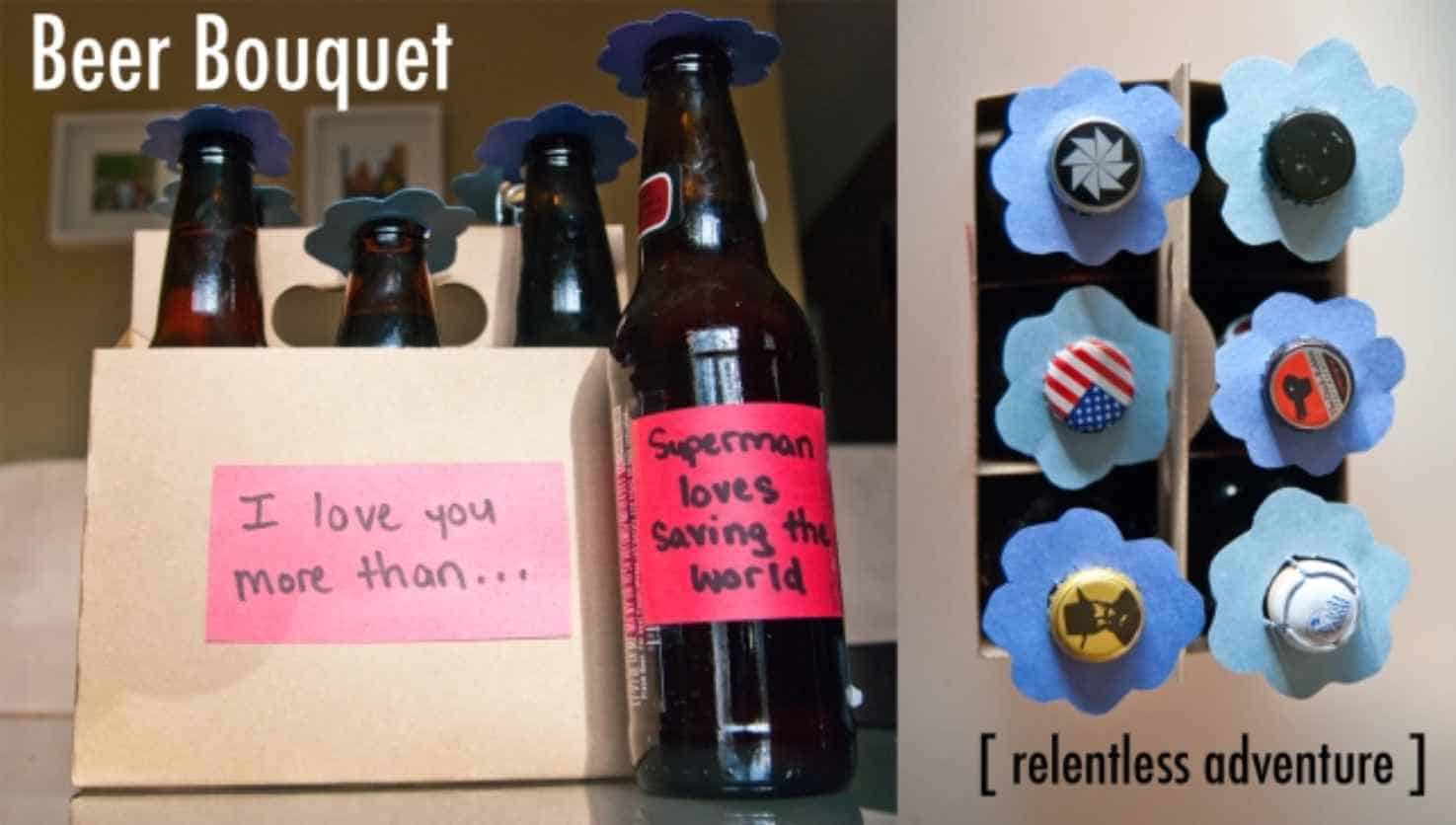 Valentine’s Day DIY Beer Bouquet