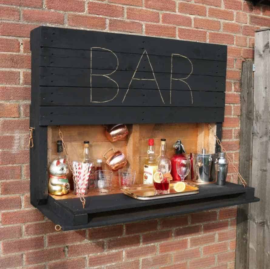 DIY Light-Up Outdoor Bar