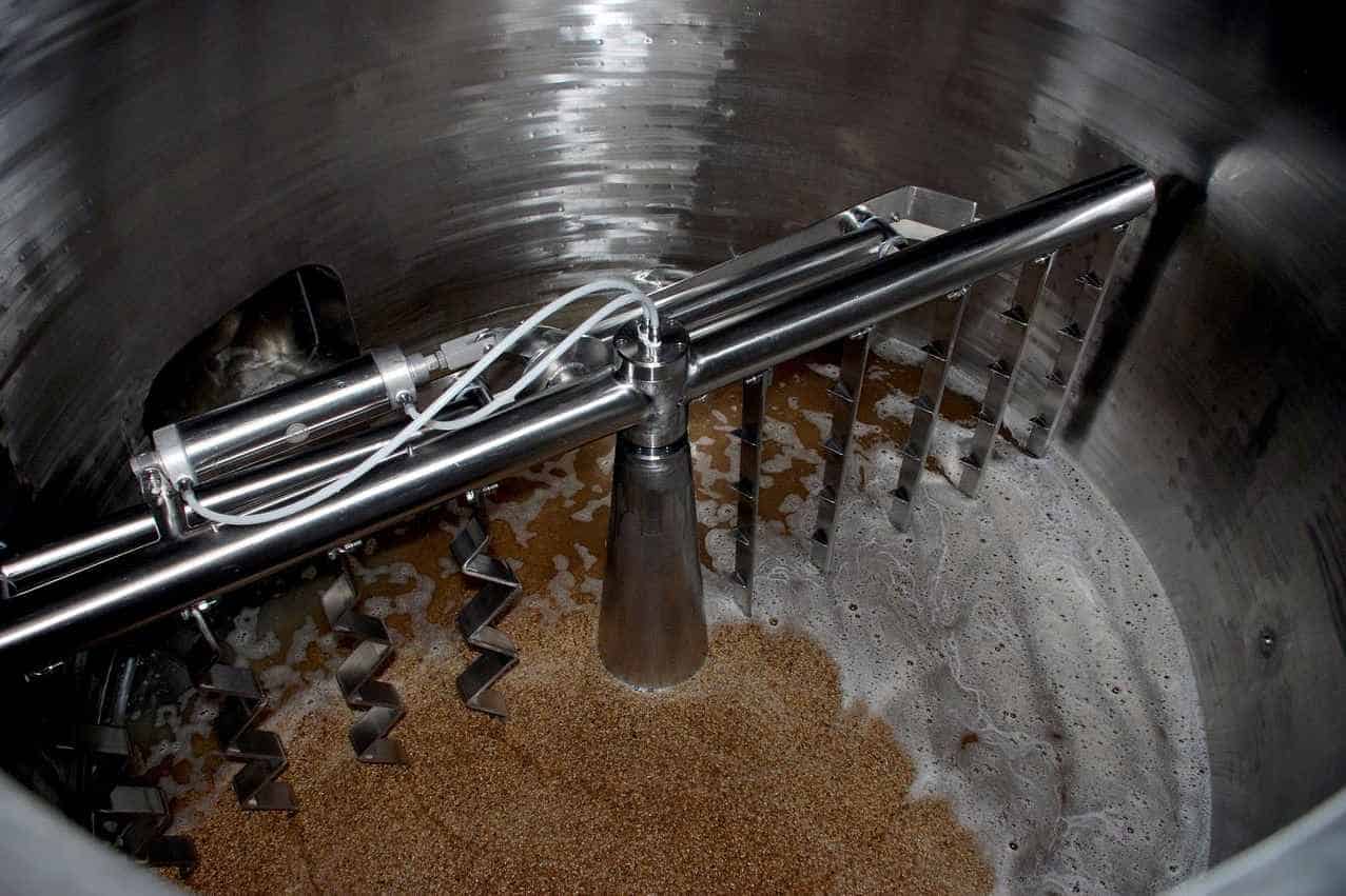 Mashing in the Lauter Tun