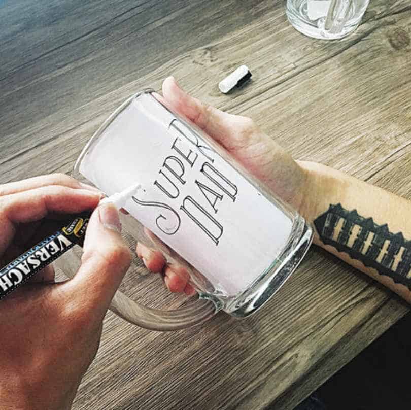 DIY Chalkboard Beer Mug by VersaChalk