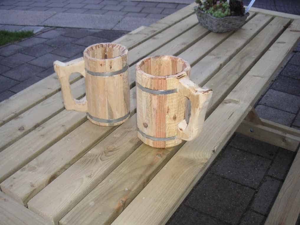 The Wooden Beer mug by André B