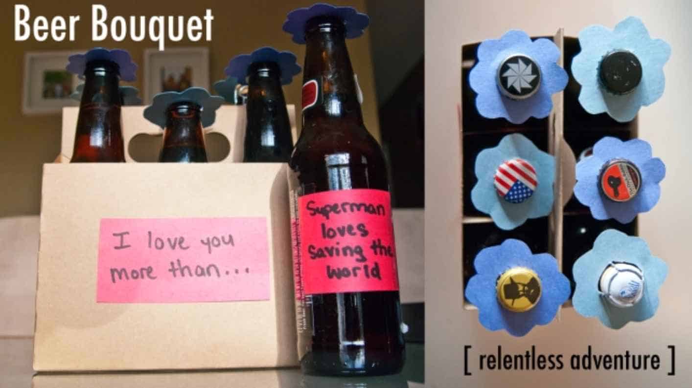 Valentine’s Day DIY Beer Bouquet by Relentless Adventure