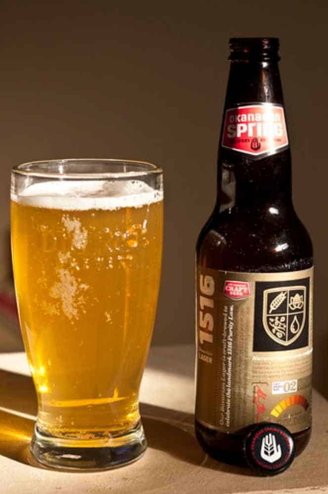 1516 Bavarian Lager by Okanagan Spring Brewing