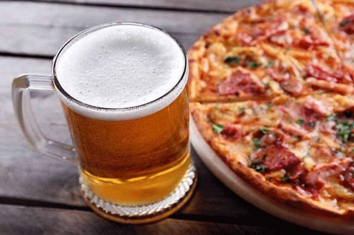 Pizza With Beer