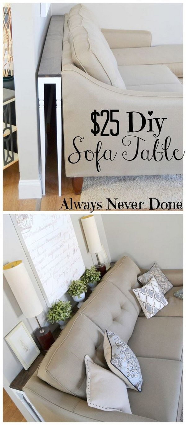 22 DIY Sofa Table Ideas: Creative and Practical Designs for Your Living ...