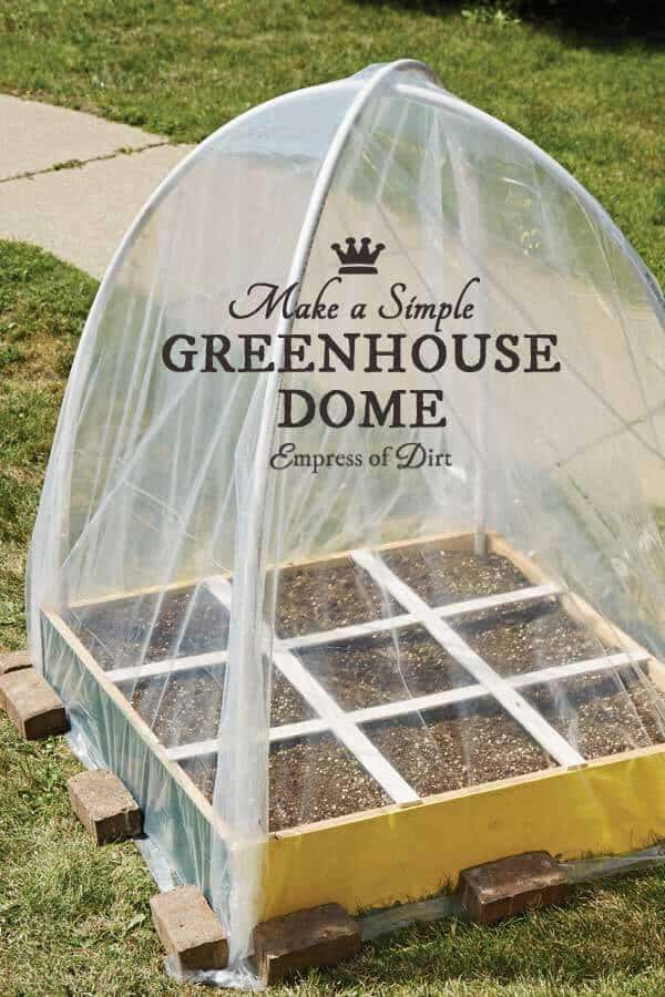 A Dome-Shaped Green House with Small Plots