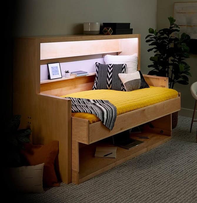 A Murphy Bed That Can Transform Into A Work Desk