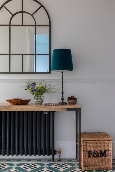 Black Radiator With Table