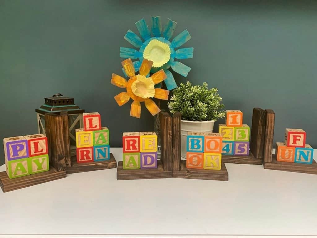 Block Letter Bookends