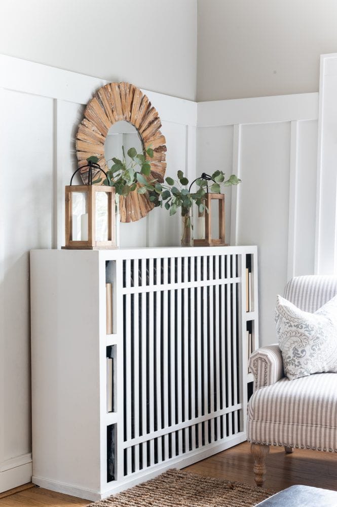 Bookshelf Radiator Cover