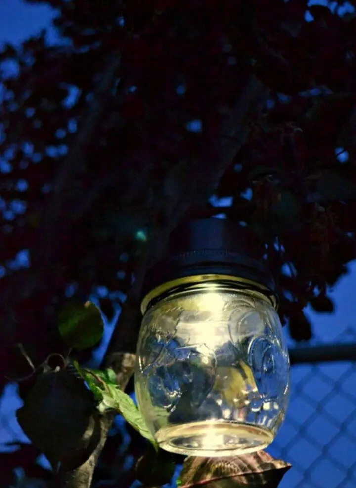 Hanging Mason Jar Solar Lights Tutorial