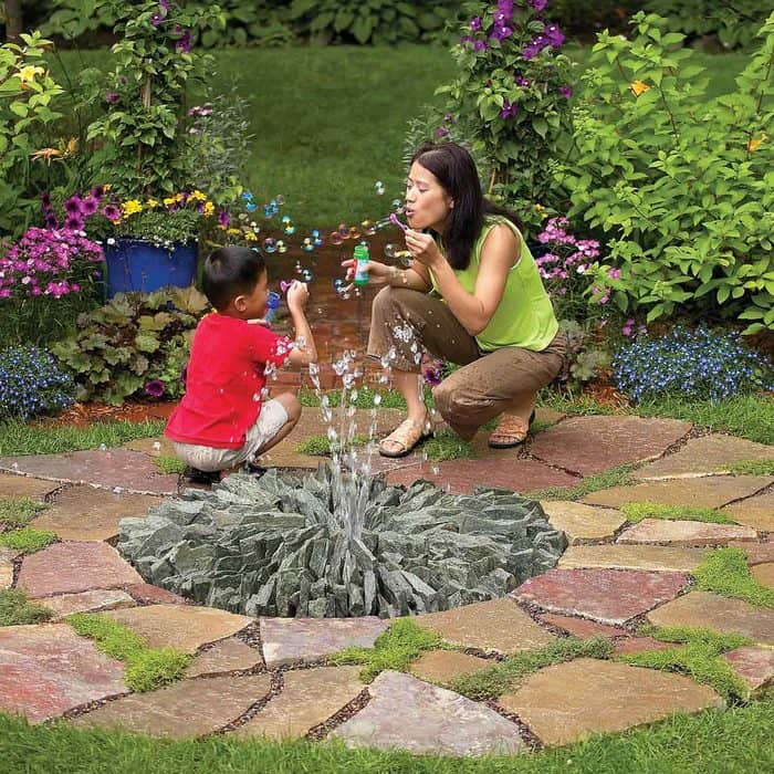 DIY Stone Fountain Conversation Starter