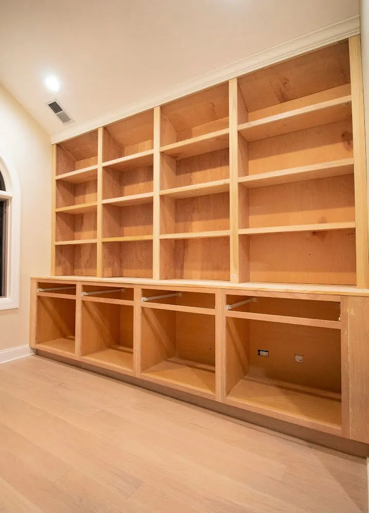 Building Built-in Bookshelves With Plywood