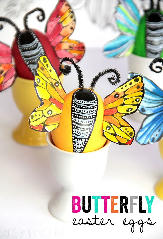 Butterfly Easter Eggs