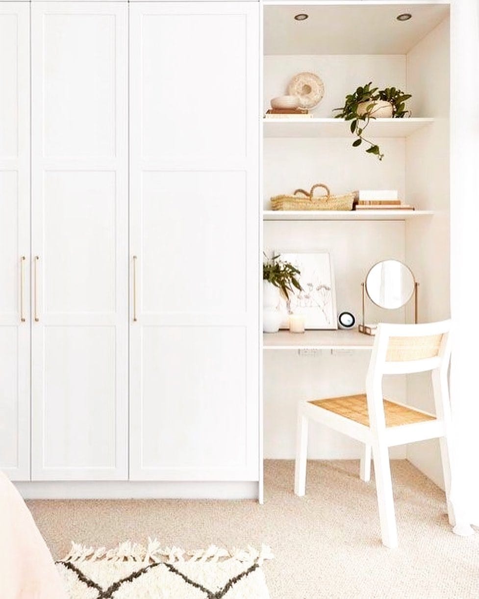 Cabinet-Mounted Home Office Ideas