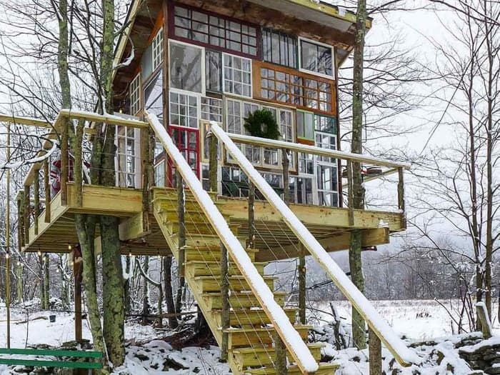 Catskills Glasshouse Treehouse
