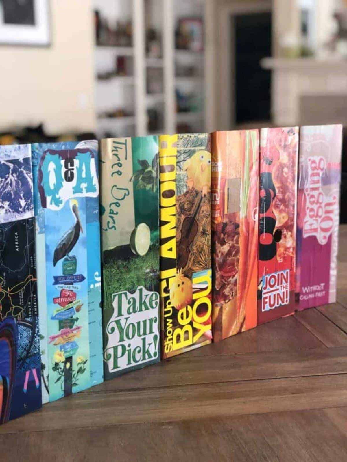 Colorful Cardboard Magazine Holder