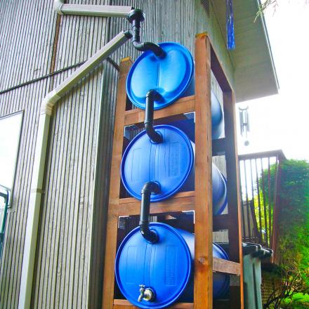 Constructing a Rain Barrel Stand