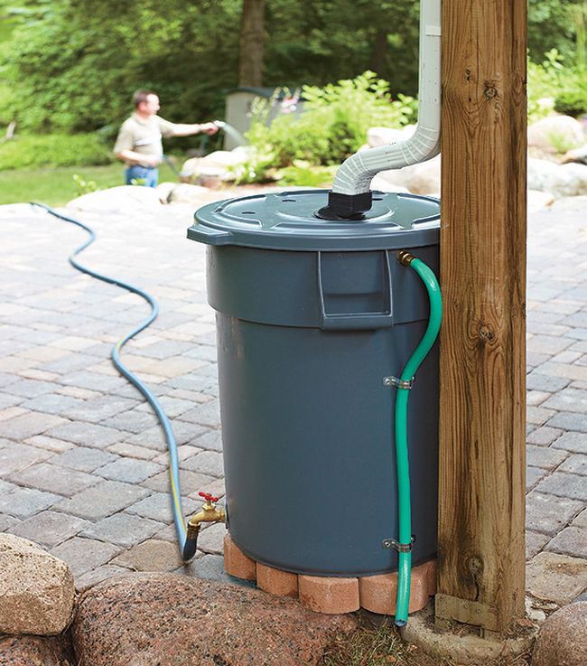 Constructing a Rain Barrel from a Trash Can