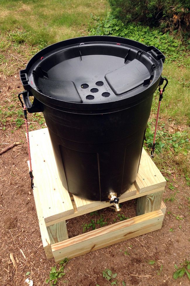 Constructing a Rain Barrel from a Trash Can