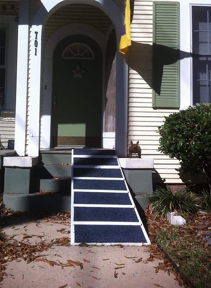 Cozy Carpeted Ramp for Your Large Canine Companion