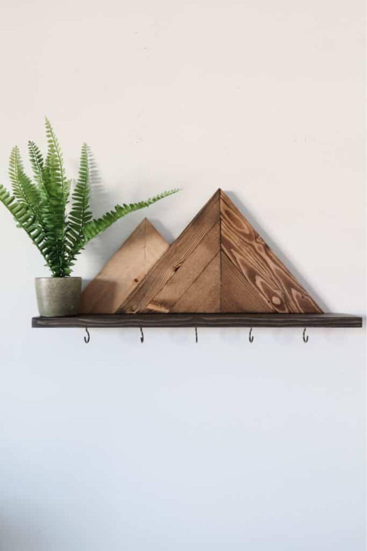 Craft Your Own Mountain-Inspired Key Holder Shelf