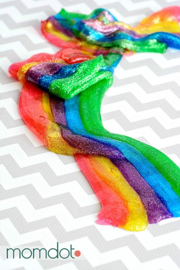 Create Rainbow Slime Using Borax