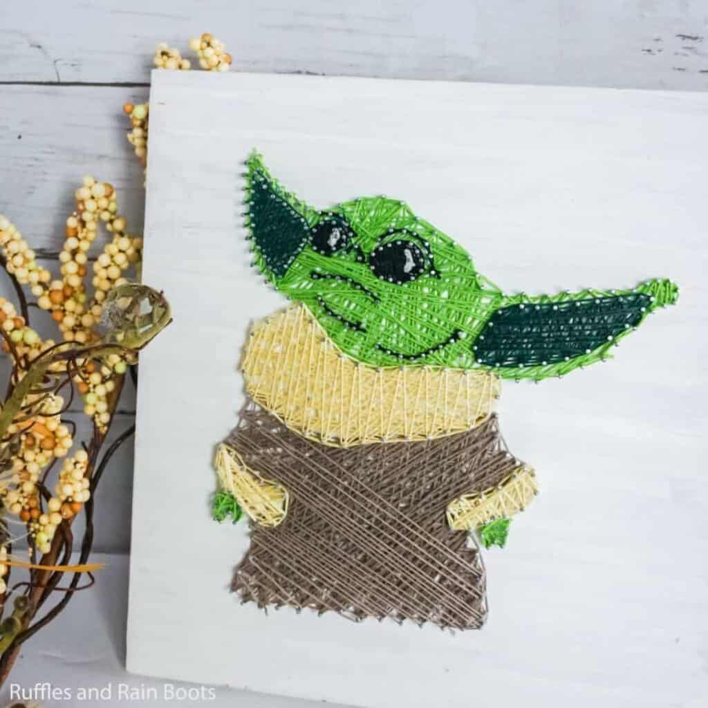 Create Your Own Baby Yoda String Art