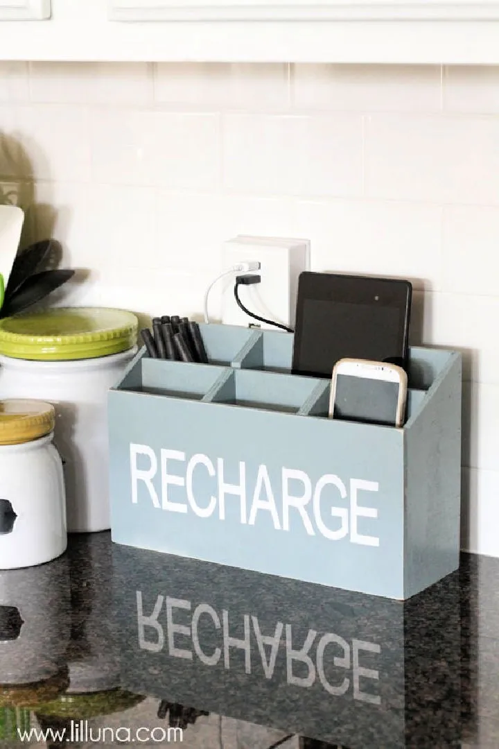 26 Smart DIY Charging Station Ideas for a Tidy Home