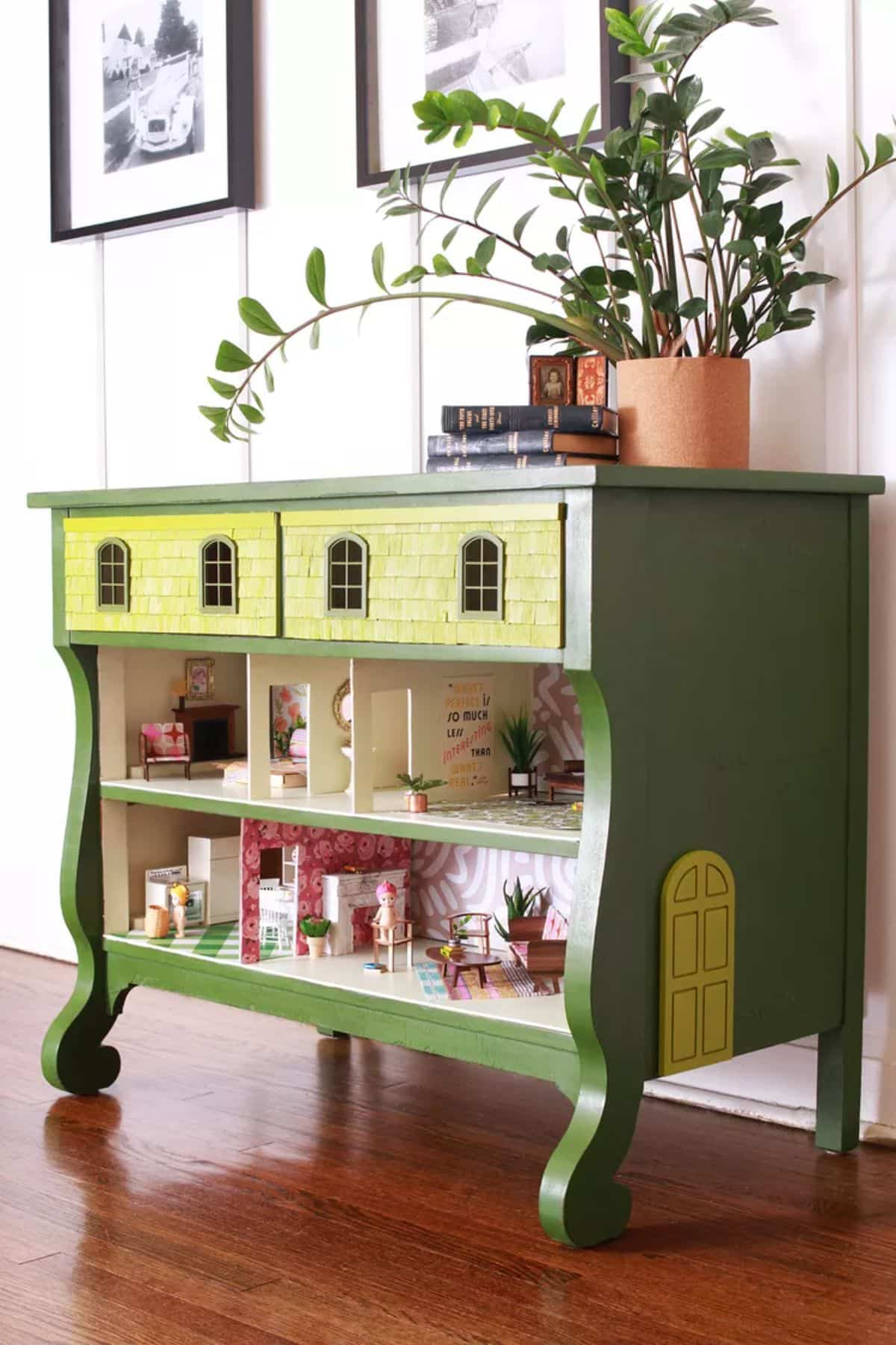 Create Your Own Dollhouse Using an Old Dresser