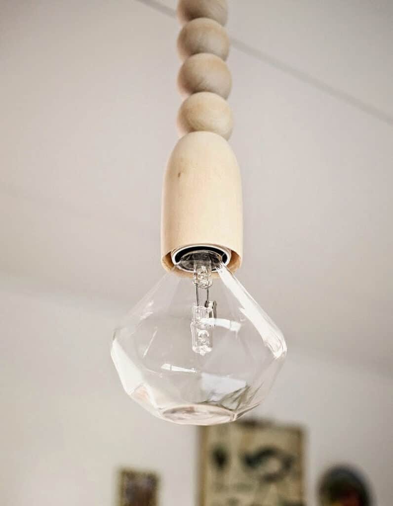 Create Your Own Wood and Diamond Pendant Light