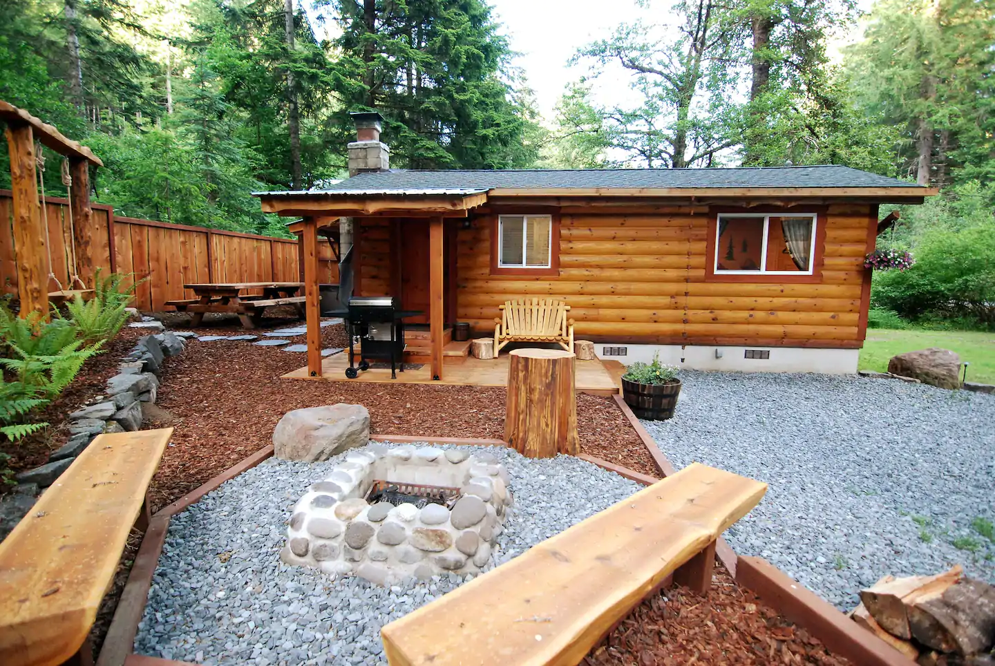 Create a Rustic Fire for a Log Cabin