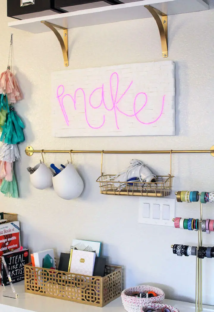Create a Unique Neon Sign with Homemade Bricks and EL Wire