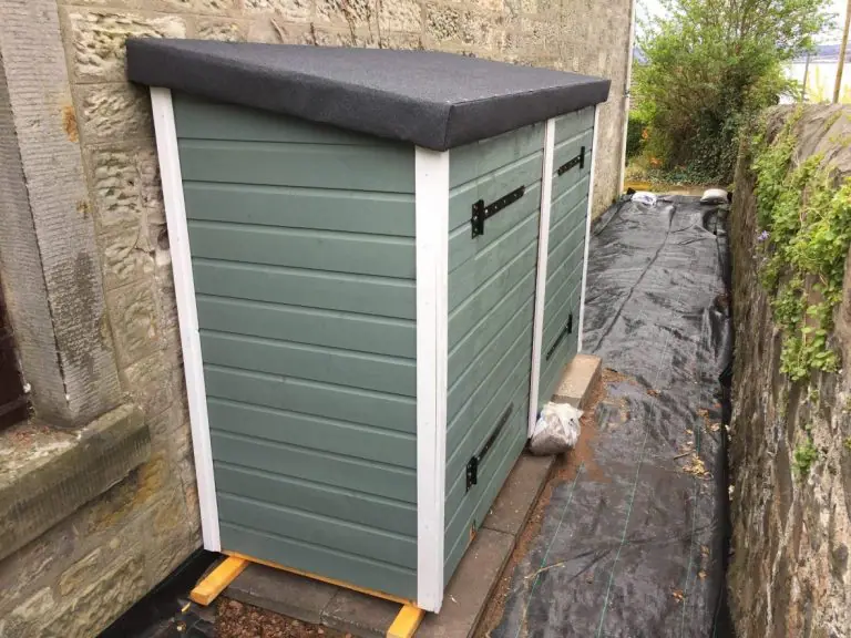 Custom Designed Felt Roof Bicycle Storage Shed