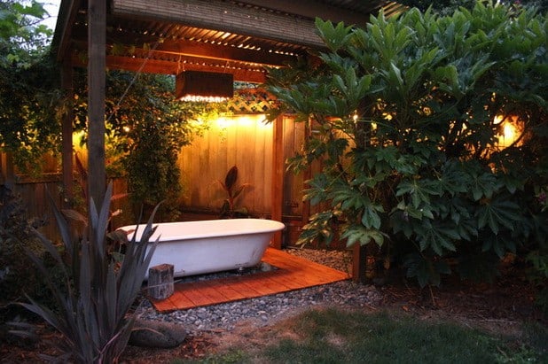 DIY Backyard Hot Tub