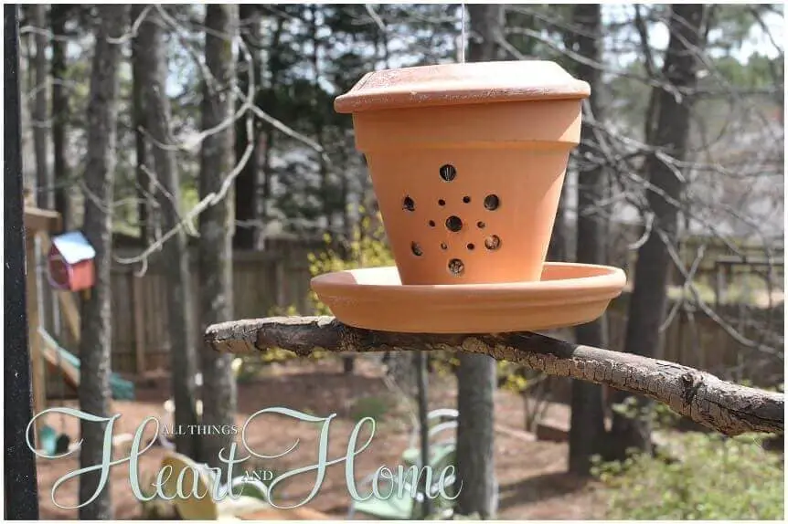 DIY Bird Feeder From A Flower Pot All Things Heart And Home