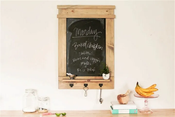 DIY Chalkboard Menu Board