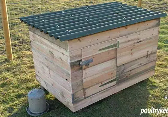 DIY Chicken or Duck House Made From a Repurposed Crate
